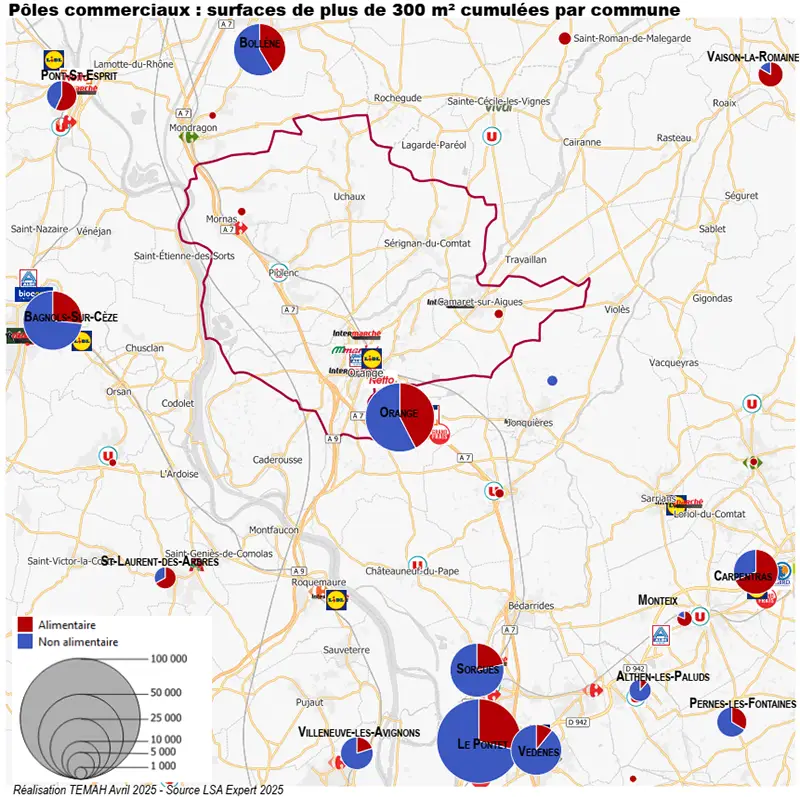 carte urbanisme commercial